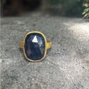 Sundance Gold and dark blue Ring